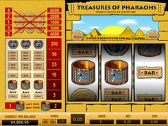 Treasures of Pharaohs 5 lines